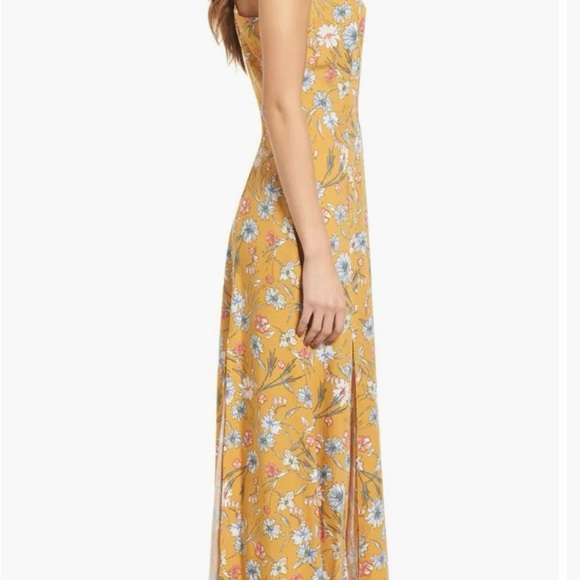 Love, Fire Floral Maxi Dress, Yellow Size Medium - Picture 3 of 9